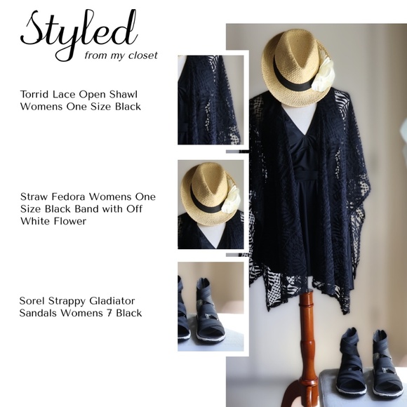 Torrid Wireless Short Asymmetrical Swim Dress with Brief Size 0 Black UPF 50+ - Picture 7 of 8